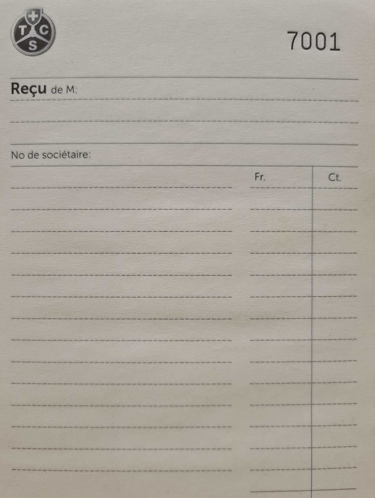 Bloc reçu TCS (français)