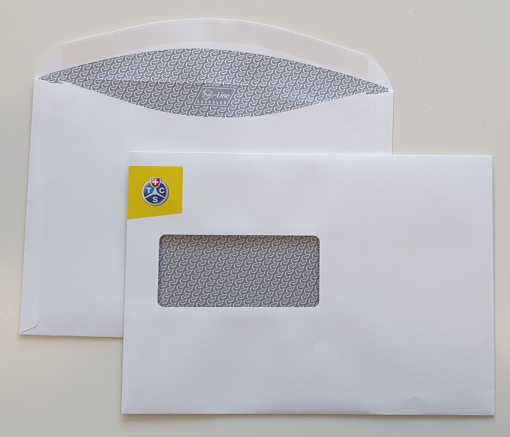 Enveloppe TCS C5 fenêtre gauche