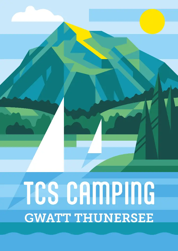 Key Visual / Poster A0 / TCS Camping Gwatt Thunersee