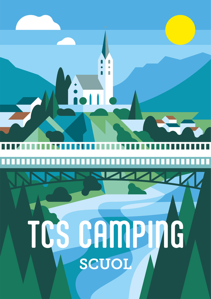 Key Visual / Karte A6 / TCS Camping Scuol