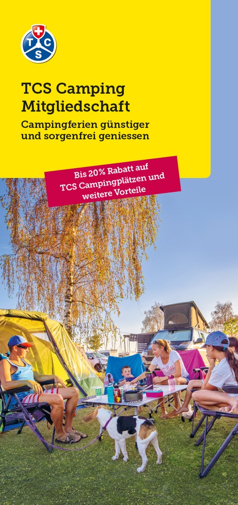 Broschüre TCS Camping Mitgliedschaft – v2025