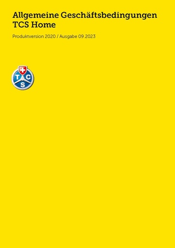 [B-278582] Allgemeine Geschäftsbedingungen TCS Home Produktversion 2020/ Ausgabe 09.2023