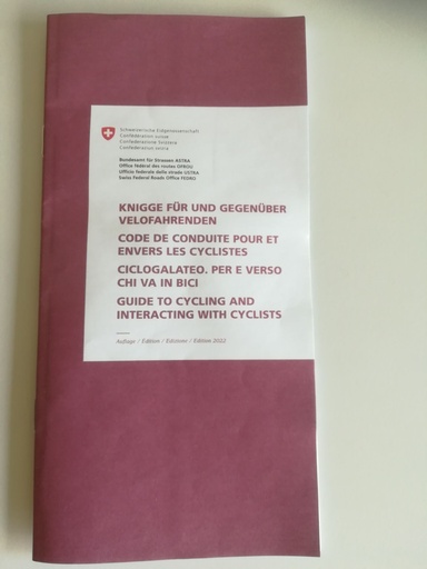 [SRO-11] Code de conduite pour et envers les cyclistes