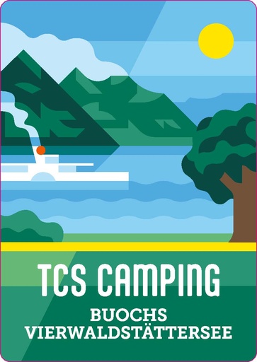 [B-306639] Key Visual Badetuch TCS Camping Buochs Vierwaldstättersee