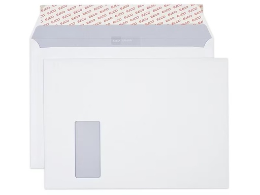 [P-065] Enveloppe Elco neutre C4 autocollante Fen. Gauche
