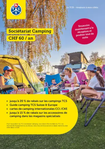 [A-00448] TCS Camping Mitgliedschaft 2025 Plakat A4 FR