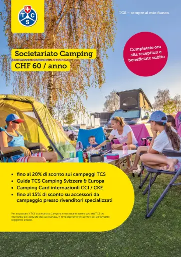 [A-00449] TCS Camping Mitgliedschaft 2025 Plakat A4 IT